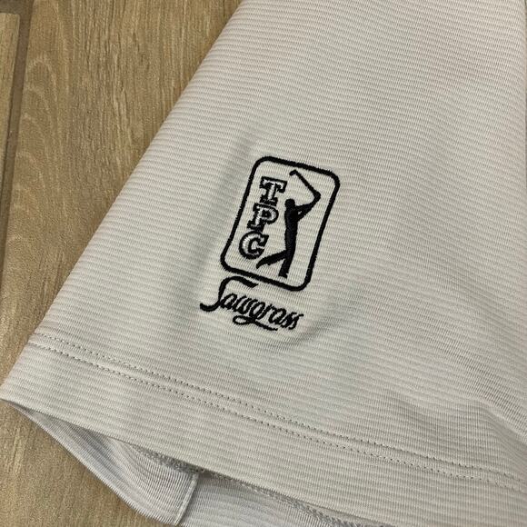 Nike Golf Dri-Fit Polo Shirt Men’s M White TPC Sawgrass The Players Logo - Picture 7 of 8